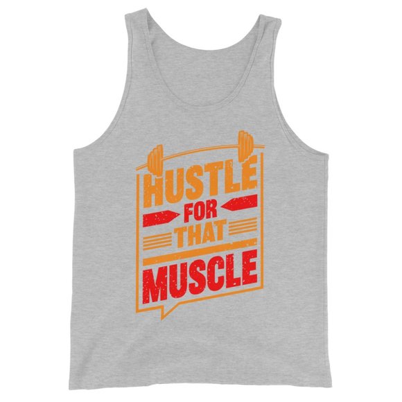 Men's Hustle for that Muscle Tank Top - Picture 4 of 7